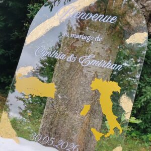 Panneau bienvenue - arche