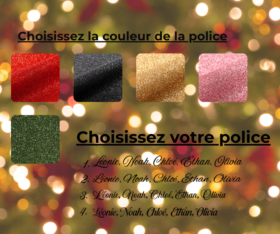Chaussette Noël velour – Image 2