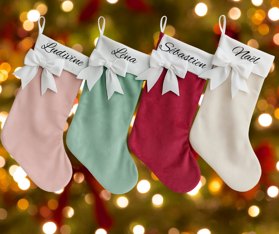 Chaussette Noël velour