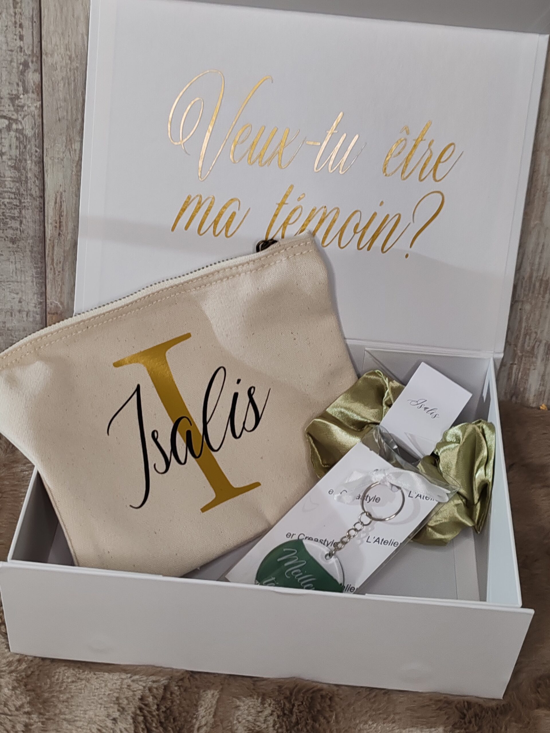 Box demande témoin/demoiselle-garçon d'honneur