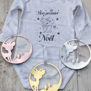 Pack body + décoration renne rond