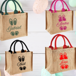 Sac Pâques Jute - dessin 1