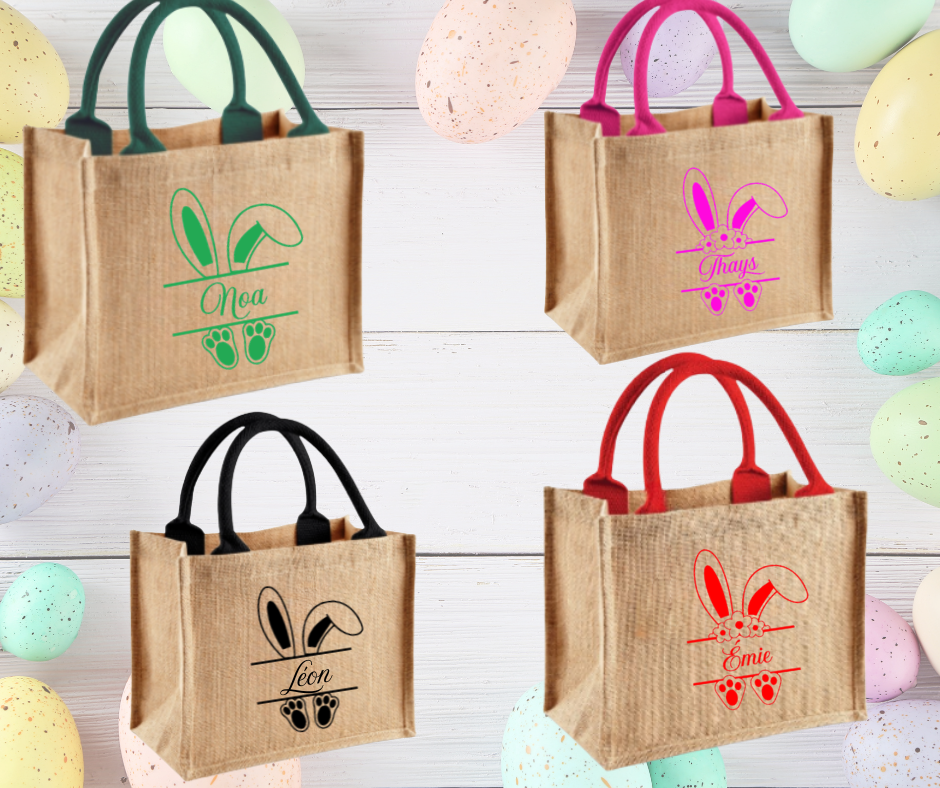 Sac Pâques Jute - dessin 2