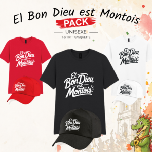 Pack T-shirt + casquette adulte - El Bon Dieu est Montois