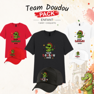 Pack T-shirt + casquette enfant - Team Doudou