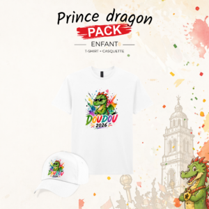 Pack T-shirt + casquette enfant - Prince dragon