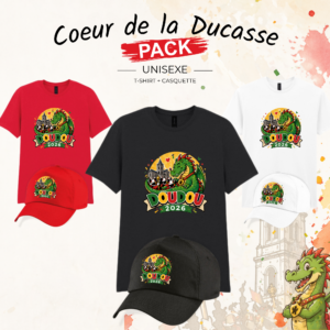 Pack T-shirt + casquette adulte - Coeur de la Ducasse