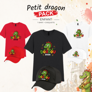 Pack T-shirt + casquette enfant - Petit dragon