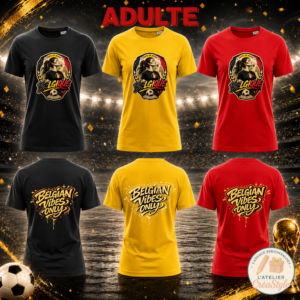T-shirt Femme "Belgian vibes only"