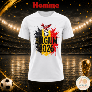 T-shirt Homme Belgium 2026