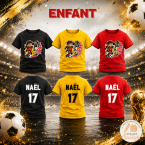 T-shirt enfant belgium 2026 - Garçon